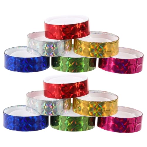 DOITOOL 12 Rollen -Quadratband Zartes Klebeband für Scrapbook Grünes Sammelalbum dekorativ Schrott scrapbooking zubehör multifunktionales klebeband Materialband Geschenkbänder Plastik DOITOOL 12 Rollen -Quadratband Zartes Klebeband für Scrapbook Grünes Sammelalbum dekorativ Schrott scrapbooking zubehör multifunktionales klebeband Materialband Geschenkbänder Plastik von DOITOOL