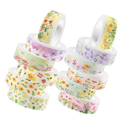 DOITOOL 12 Rollen Transparentes Washi Tape für DIY Projekte Dekoratives Klebeband für Scrapbooking Journaling und Bastelarbeiten Farbige Selbstklebende Papiertapes für Bastelideen DOITOOL 12 Rollen Transparentes Washi Tape für DIY Projekte Dekoratives Klebeband für Scrapbooking Journaling und Bastelarbeiten Farbige Selbstklebende Papiertapes für Bastelideen von DOITOOL