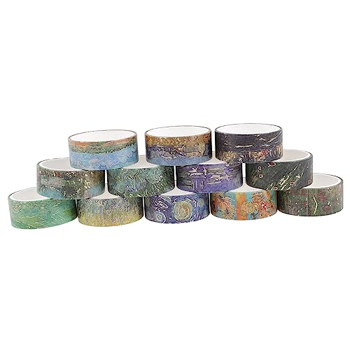 DOITOOL 12 Rollen Vintage Stamping Washi Tape Dekoratives Klebeband für Diy Handwerk Journaling Scrapbooking Vielfältige Muster für Kreative Projekte DOITOOL 12 Rollen Vintage Stamping Washi Tape Dekoratives Klebeband für Diy Handwerk Journaling Scrapbooking Vielfältige Muster für Kreative Projekte von DOITOOL