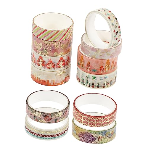 DOITOOL 12 Rollen Washi Tape mit Goldfolie Dekoratives Klebeband für Scrapbooking Diy Bastelprojekte Journaling und Geschenkverpackung Buntes Klebendes Masking Tape für Kreative Gestaltung DOITOOL 12 Rollen Washi Tape mit Goldfolie Dekoratives Klebeband für Scrapbooking Diy Bastelprojekte Journaling und Geschenkverpackung Buntes Klebendes Masking Tape für Kreative Gestaltung von DOITOOL