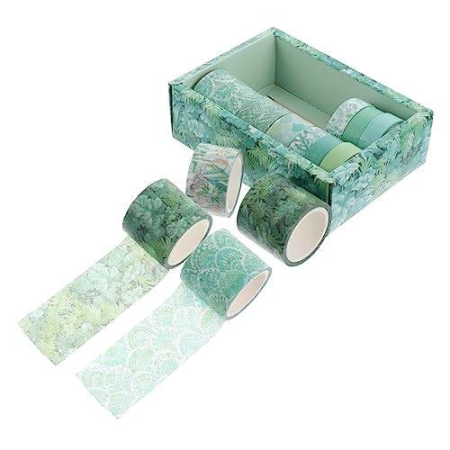 DOITOOL 12 Rollen Washi-tape Aufkleber Farbiges Klebeband Für Pastell Zeitschrift Sammelalbum Regenbogen Empfindlich Fotoalbumband Sammelklebeband Diy Klebeband Papier Green von DOITOOL