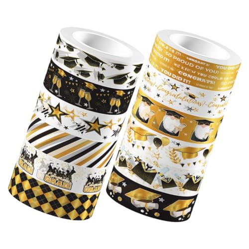 DOITOOL 12 Rollen Washi-tape Sammelalbum Handwerk Dekoration Bußgeld Klebeband Breit Farbig Papier Scrapbook-kit Geschenkverpackungsband Washi -bänder Handbuch Dekore Aufkleber von DOITOOL