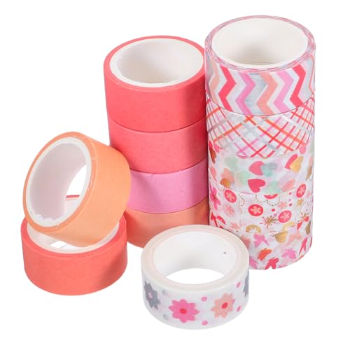 DOITOOL 12 Rollen Washi-tape Vintage Washi Tape Urlaub Paketband Zeitschriftenzubehör Kalender Washi Tape Buch Washi Tape Dekorative Washi-klebebänder Handkontoband Papier von DOITOOL