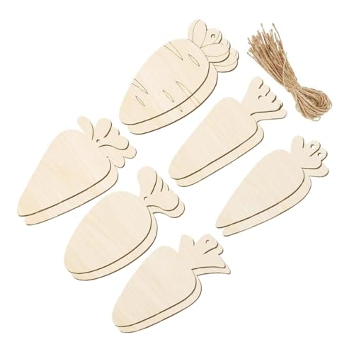 DOITOOL 12 Sätze Holz Karotten Ausschnitte Unbehandelt DIY Dekoration für Ostern Holzornamente zum Basteln für Herbstprojekte und Holzfiguren DOITOOL 12 Sätze Holz Karotten Ausschnitte Unbehandelt DIY Dekoration für Ostern Holzornamente zum Basteln für Herbstprojekte und Holzfiguren von DOITOOL