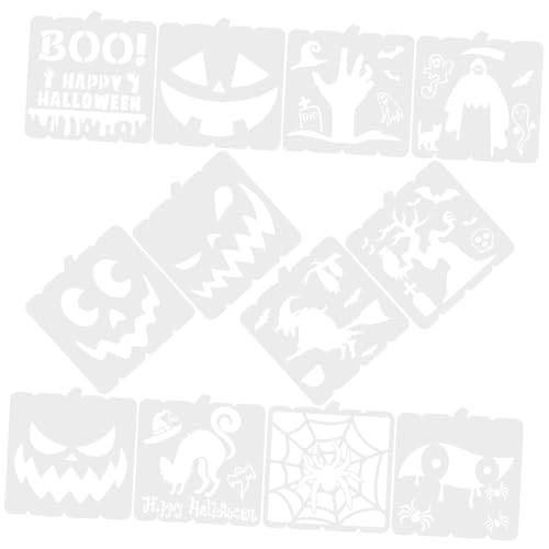 DOITOOL 12 Stck. Malvorlage Halloween-farbschablone Vorlagen Zeichenschablone Halloween-malschablonen Groß Formen Halloween-handwerk Machen Festival Halloween-keksform Das Haustier Weiß DOITOOL 12 Stck. Malvorlage Halloween-farbschablone Vorlagen Zeichenschablone Halloween-malschablonen Groß Formen Halloween-handwerk Machen Festival Halloween-keksform Das Haustier Weiß von DOITOOL