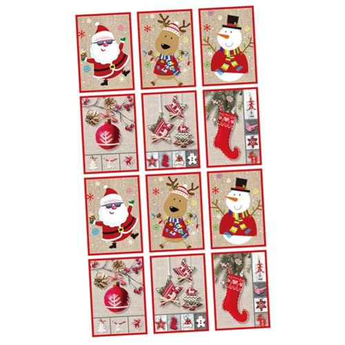 DOITOOL 12 Stck. Teiliges Weihnachtskarten mit Musikfunktion Kreative Klappkarten mit Festlichen Motiven Lustige Grußkarten für Familienfeiern und Weihnachtsgrüße DOITOOL 12 Stck. Teiliges Weihnachtskarten mit Musikfunktion Kreative Klappkarten mit Festlichen Motiven Lustige Grußkarten für Familienfeiern und Weihnachtsgrüße von DOITOOL