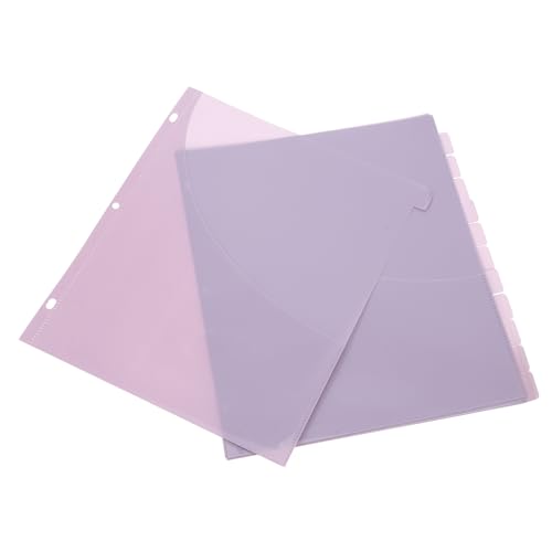 DOITOOL 12 Stück Dokumententrenntasche für Separator mehrere Registerkarten Planer fügt Tasche ein Brief Seitenteiler mit Taschen a4 Aktenordner Scheibenplaner im Letter-Format pp Violett DOITOOL 12 Stück Dokumententrenntasche für Separator mehrere Registerkarten Planer fügt Tasche ein Brief Seitenteiler mit Taschen a4 Aktenordner Scheibenplaner im Letter-Format pp Violett von DOITOOL