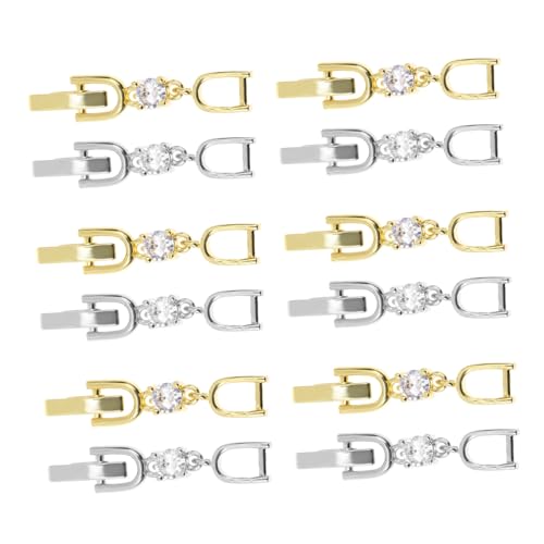 DOITOOL 12 Stück Fußkettchen Schnallen Magnetverschlüsse für Halsketten Schmuck-Verlängerungsverschluss Ersatz verlängerungskette verlängerung für armband Zierschnallen Armkettenbeschläge von DOITOOL