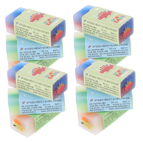 DOITOOL 12 Stück Gelee-Radierer tierische Radiergummis Mini-Radierer Malerei Radiergummi Skizze Radiergummi Dinosauriergummi für Kawaii Mini-Radiergummis PVC Zufällige Farbe von DOITOOL
