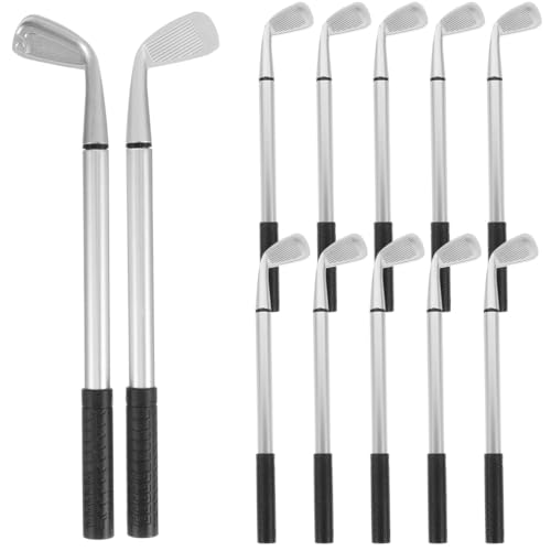 DOITOOL 12 Stück Golf-Kugelschreiber,Aus Metall Golfstift Minigolf-Stift Golfgeschenke Golfzubehör Schwarz Markierstifte Zum Verschenken Stift Legierung Kugelsch Golf Pen Kugelschreiber von DOITOOL
