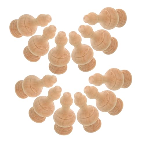 DOITOOL 12 Stück Handgeschnitzte Holzpfosten-kappen Unbehandelte Dekorative Finials für Treppen Bettpfosten Gardinenstangen Vielseitige Innenraum-dekoration und Diy-holzverarbeitung DOITOOL 12 Stück Handgeschnitzte Holzpfosten-kappen Unbehandelte Dekorative Finials für Treppen Bettpfosten Gardinenstangen Vielseitige Innenraum-dekoration und Diy-holzverarbeitung von DOITOOL