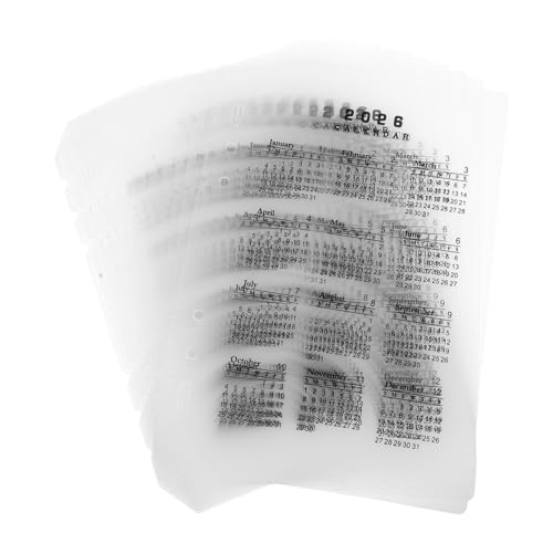 DOITOOL 12 Stück Kalender Trennblätter Teilig Frosted PP Register für Ringordner Abnehmbar Transparent Flexible Kalender Einlagen für Tages und Monatsplanung DOITOOL 12 Stück Kalender Trennblätter Teilig Frosted PP Register für Ringordner Abnehmbar Transparent Flexible Kalender Einlagen für Tages und Monatsplanung von DOITOOL