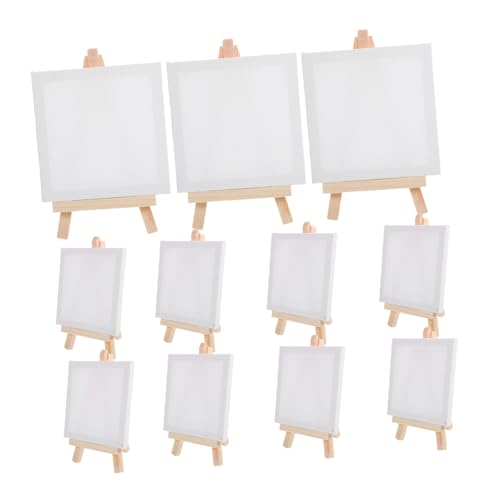 DOITOOL 12 Stück Kinderstaffelei Staffeleiständer Zum Malen Kleiner Kunst-staffeleiständer Große Leere Malstaffelei Malen Gießen Leinwandmalerei Kleine Papier von DOITOOL