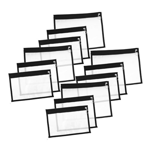 DOITOOL 12 Stück Kleine Durchsichtige Beutel Durchsichtige Aktentaschen Mit Reißverschluss Projekt Organizer Beutel Aktentaschen Mit Reißverschluss Dokumenten DOITOOL 12 Stück Kleine Durchsichtige Beutel Durchsichtige Aktentaschen Mit Reißverschluss Projekt Organizer Beutel Aktentaschen Mit Reißverschluss Dokumenten von DOITOOL