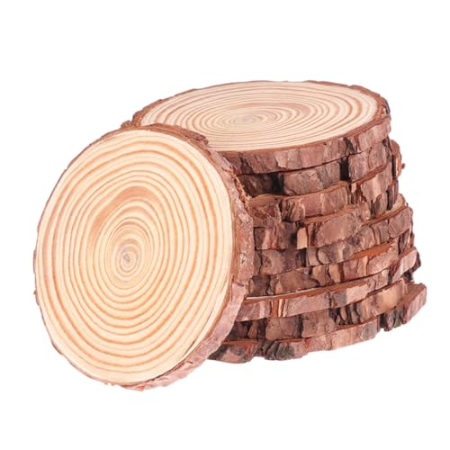 DOITOOL 12 Stück Log Chip Coaster Holzscheibendekoration Baumscheiben naturholzscheiben holzuntersetzer Holzstich holzbohlen unfertige runde Holzscheibe Holzkreise zum Basteln Protokoll DOITOOL 12 Stück Log Chip Coaster Holzscheibendekoration Baumscheiben naturholzscheiben holzuntersetzer Holzstich holzbohlen unfertige runde Holzscheibe Holzkreise zum Basteln Protokoll von DOITOOL