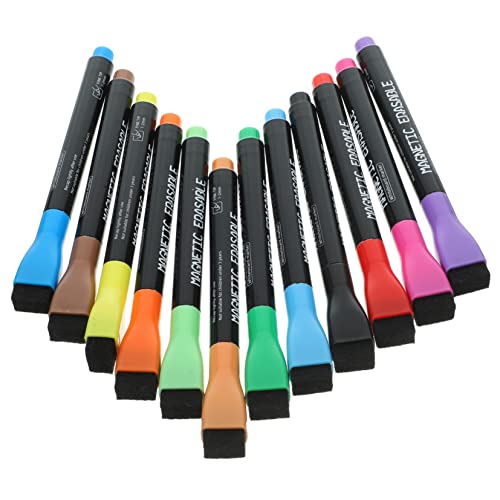 DOITOOL 12 Stück Magnetische Markierungen Whiteboard Trocken Abwischbar Zeichnung Magnetischer Trocken Abwischbarer Marker Kind Löschbar Weiß Wischen Büro Colorful Abs DOITOOL 12 Stück Magnetische Markierungen Whiteboard Trocken Abwischbar Zeichnung Magnetischer Trocken Abwischbarer Marker Kind Löschbar Weiß Wischen Büro Colorful Abs von DOITOOL