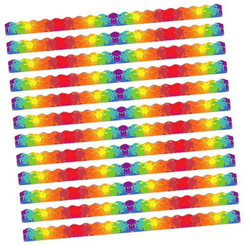 DOITOOL 12 Stück Magnetischer Bordürenstreifen Teiliges Diy für Dekorative Pinnwand und Whiteboardgestaltung Magnetische Bordüre für Klassenzimmer Büro Partydekoration Farbige Dekoration DOITOOL 12 Stück Magnetischer Bordürenstreifen Teiliges Diy für Dekorative Pinnwand und Whiteboardgestaltung Magnetische Bordüre für Klassenzimmer Büro Partydekoration Farbige Dekoration von DOITOOL