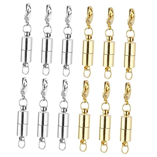 DOITOOL 12 Stück Magnetischer Karabinerverschluss Magnetverschlüsse Für Halsketten Gold Halsketten Magnetverbinder Karabinerverschlüsse Halsketten Magnetverschlüsse Verschlüsse von DOITOOL