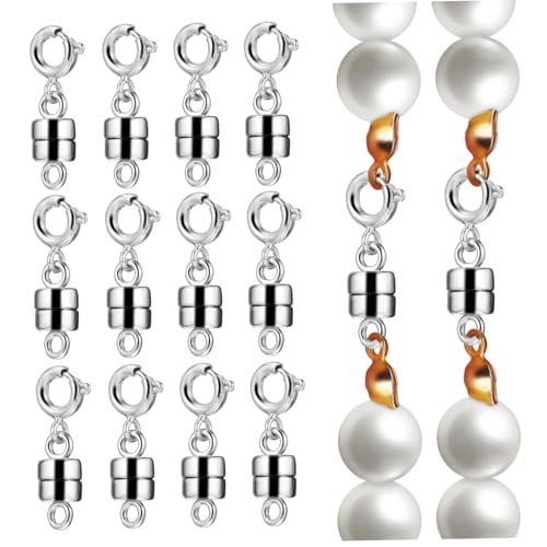 DOITOOL 12 Stück Magnetschnalle Magnetverschlüsse Halskettenanhänger für die Schmuckherstellung Schmuckzubehör Kettenverschluss ersetzen Schmuckverschlüsse schmuck stecker Legierung Silber DOITOOL 12 Stück Magnetschnalle Magnetverschlüsse Halskettenanhänger für die Schmuckherstellung Schmuckzubehör Kettenverschluss ersetzen Schmuckverschlüsse schmuck stecker Legierung Silber von DOITOOL