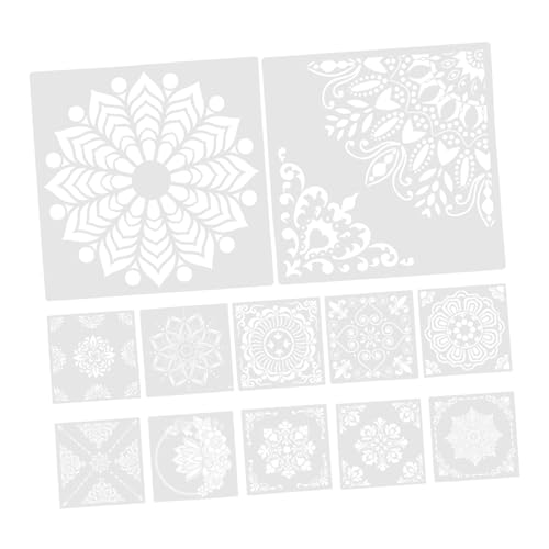 DOITOOL 12 Stück Mandala -malvorlage Schablone Für Wände Wand Mandala-schablonen Zeichnung Große Schablonen Für Wände Mandala Malschablonen Boden Malvorlagen Hohlschablonen Das Haustier DOITOOL 12 Stück Mandala -malvorlage Schablone Für Wände Wand Mandala-schablonen Zeichnung Große Schablonen Für Wände Mandala Malschablonen Boden Malvorlagen Hohlschablonen Das Haustier von DOITOOL