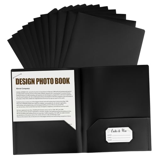DOITOOL 12 Stück Mappe Aktenordner Dokument Organizer Ordner Visitenkarteninhaber Aktenorganisator Für Den Schreibtisch Quittungsorganisator Für Unternehmen Dateiorganisator Black Plastik DOITOOL 12 Stück Mappe Aktenordner Dokument Organizer Ordner Visitenkarteninhaber Aktenorganisator Für Den Schreibtisch Quittungsorganisator Für Unternehmen Dateiorganisator Black Plastik von DOITOOL