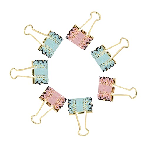 DOITOOL 12 Stück Metal Binder Clips mit Lace Design Kreative Büroklammern für Schule Büro und Zuhause Organisieren von Dokumenten Notizen und DOITOOL 12 Stück Metal Binder Clips mit Lace Design Kreative Büroklammern für Schule Büro und Zuhause Organisieren von Dokumenten Notizen und von DOITOOL