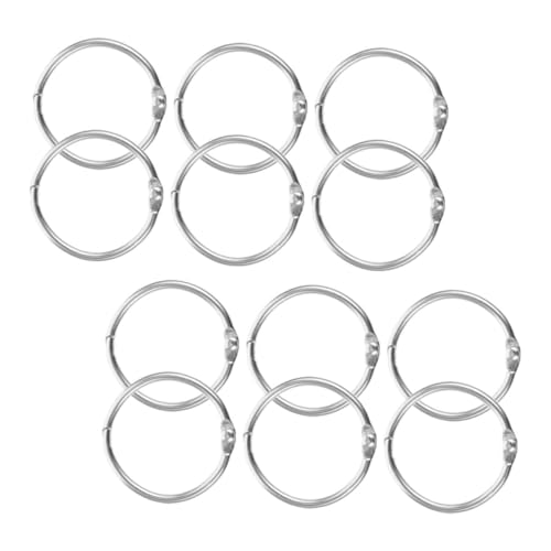 DOITOOL 12 Stück Metall Buchringe Wiederverwendbare Loseblatt Ringe Praktische Binder Ringe für Notizbücher Karteikarten DIY Ordner Büro Schule Zuhause DOITOOL 12 Stück Metall Buchringe Wiederverwendbare Loseblatt Ringe Praktische Binder Ringe für Notizbücher Karteikarten DIY Ordner Büro Schule Zuhause von DOITOOL