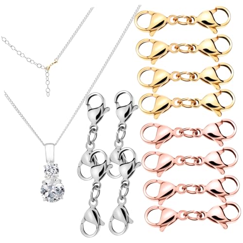 DOITOOL 12 Stück Metall Lobster Karabiner Verschlüsse für Diy Schmuckherstellung und Roségold Leicht Rostfrei für Armbänder und Lanyards DOITOOL 12 Stück Metall Lobster Karabiner Verschlüsse für Diy Schmuckherstellung und Roségold Leicht Rostfrei für Armbänder und Lanyards von DOITOOL