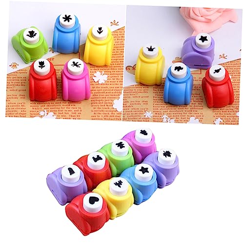 DOITOOL 12 Stück Prägemaschine Sammelalbum Handwerk Bausatz Herstellung Papier Schreibwaren Bastelpunsch Scrapbooking-stanzer Locher Zufällige Farbe von DOITOOL