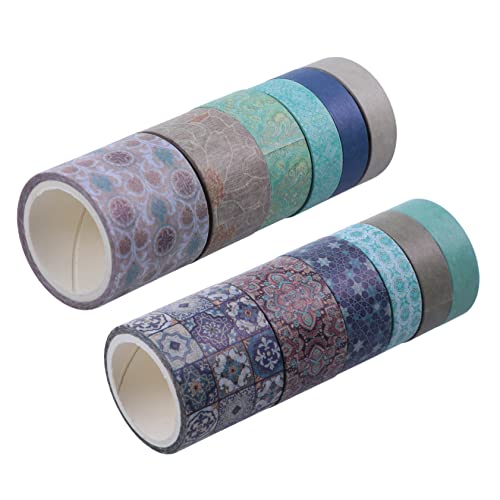 DOITOOL 12 Stück Retro-taschenband Scrapbooking Klebrig Farbig Verwaschenes Klebeband Basteln Sammelalbum Washi-klebeband Dekoratives Washi-tape Washi Tape Abkleben Papier DOITOOL 12 Stück Retro-taschenband Scrapbooking Klebrig Farbig Verwaschenes Klebeband Basteln Sammelalbum Washi-klebeband Dekoratives Washi-tape Washi Tape Abkleben Papier von DOITOOL