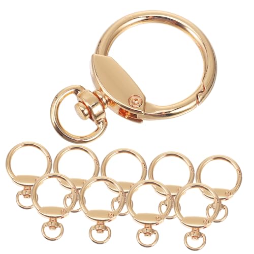 DOITOOL 12 Stück Schlüsselanhänger Karabinerhaken mit Federverschluss O Ringe für DIY Bastelarbeiten Handtaschen und Schlüsselanhänger und Vielseitig Einsetzbar von DOITOOL
