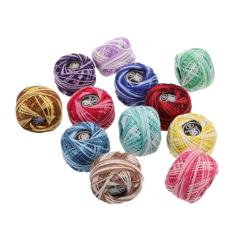 DOITOOL 12 Stück Stickgarn Aus Baumwolle Kreuzstichfaden Stickfaden Stickgarn Zum Nähen Bastelfaden Strickgarn-set Freundschaftsarmbandfaden Baumwollfaden Zum Nähen Rayon von DOITOOL