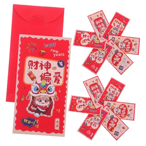 DOITOOL 12 Stück Teiliges Chinesische Neujahrs-glückstaschen Jahr Des Pferdes mit Klassischen Pferdemotiven Rote Umschläge aus Dickem Papier für Geldgeschenke für Frühlingsfest Hochzeit DOITOOL 12 Stück Teiliges Chinesische Neujahrs-glückstaschen Jahr Des Pferdes mit Klassischen Pferdemotiven Rote Umschläge aus Dickem Papier für Geldgeschenke für Frühlingsfest Hochzeit von DOITOOL