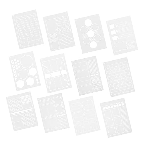 DOITOOL 12 Stück Teiliges Diy Schablonen für Kreative Malerei Scrapbooking und Wandgestaltung Wiederverwendbare Vorlagen für Ihre Zeichnerischen Fähigkeiten zu Fördern DOITOOL 12 Stück Teiliges Diy Schablonen für Kreative Malerei Scrapbooking und Wandgestaltung Wiederverwendbare Vorlagen für Ihre Zeichnerischen Fähigkeiten zu Fördern von DOITOOL