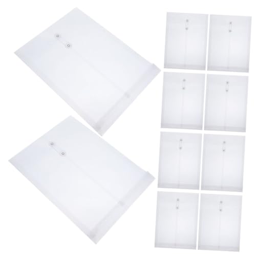 DOITOOL 12 Stück Teiliges Dokumententaschen Transparente Wasserdichte Kunststoff Ordner mit Praktischem Gummibandverschluss zum Organisieren und Aufbewahren von Dokumenten im Büro und DOITOOL 12 Stück Teiliges Dokumententaschen Transparente Wasserdichte Kunststoff Ordner mit Praktischem Gummibandverschluss zum Organisieren und Aufbewahren von Dokumenten im Büro und von DOITOOL
