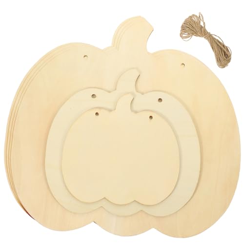 DOITOOL 12 Stück Teiliges Holz Kürbis Deko Unlackierte DIY Holzscheiben in Natürliche Kürbisform für Halloween Herbstdeko Bastelarbeiten Juteschnur DOITOOL 12 Stück Teiliges Holz Kürbis Deko Unlackierte DIY Holzscheiben in Natürliche Kürbisform für Halloween Herbstdeko Bastelarbeiten Juteschnur von DOITOOL