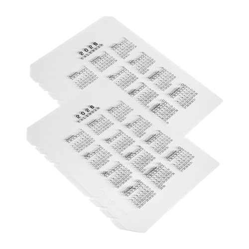 DOITOOL 12 Stück Teiliges Kalender Trennblätter Transparente PP Matte Ringbuch Einlagen Abnehmbare Planer Register für Haushalt und Büro Langlebig und Kratzfest von DOITOOL