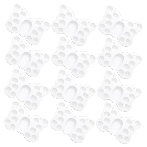 DOITOOL 12 Stück Teiliges Mischpalette Schmetterlingsform für Malen und Graffiti Leicht zu Reinigen und Multifunktional DOITOOL 12 Stück Teiliges Mischpalette Schmetterlingsform für Malen und Graffiti Leicht zu Reinigen und Multifunktional von DOITOOL