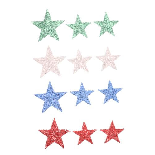 DOITOOL 12 Stück Teiliges Resin Strass Sterne zum Aufbügeln Bunte Candy farben DIY Applikationen für Kleidung Schuhe Taschen Glitzernde Stern Deko Langlebig und Einfach Anzubringen DOITOOL 12 Stück Teiliges Resin Strass Sterne zum Aufbügeln Bunte Candy farben DIY Applikationen für Kleidung Schuhe Taschen Glitzernde Stern Deko Langlebig und Einfach Anzubringen von DOITOOL