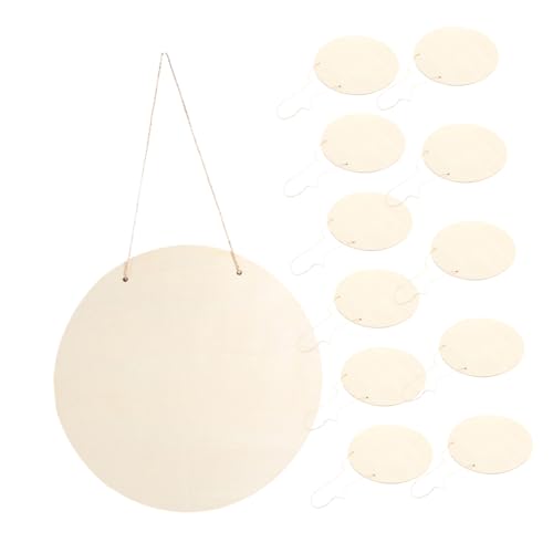 DOITOOL 12 Stück Teiliges Runde Holzscheiben zum Basteln Große Unbehandelte Holzplatten mit Aufhängeseil DIY Holzschilder für Kreative Handwerk Motorikförderung und Gruppenaktivitäten DOITOOL 12 Stück Teiliges Runde Holzscheiben zum Basteln Große Unbehandelte Holzplatten mit Aufhängeseil DIY Holzschilder für Kreative Handwerk Motorikförderung und Gruppenaktivitäten von DOITOOL
