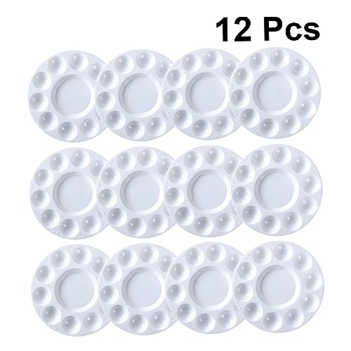 DOITOOL 12 Stück Teiliges Rundes Mischpalette mit Löchern für Wasserfarben und Acrylfarben Praktisch für Künstler und Bastelarbeiten DOITOOL 12 Stück Teiliges Rundes Mischpalette mit Löchern für Wasserfarben und Acrylfarben Praktisch für Künstler und Bastelarbeiten von DOITOOL