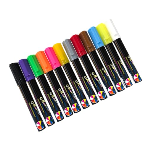 DOITOOL 12 Stück Teiliges Set Abwischbarer Kreidemarker Stifte Flüssige Kreide Marker für Tafeln für Glatte Oberflächen für Freunde und Familie DOITOOL 12 Stück Teiliges Set Abwischbarer Kreidemarker Stifte Flüssige Kreide Marker für Tafeln für Glatte Oberflächen für Freunde und Familie von DOITOOL