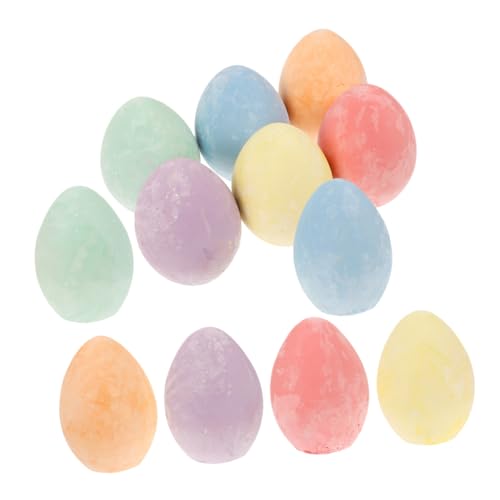 DOITOOL 12 Stück Teiliges Set Eierförmiger Kreide für Bunte Straßenkreide für Outdoor Zeichnungen Sicher und Bruchsicher für Kreative Aktivitäten und Graffiti DOITOOL 12 Stück Teiliges Set Eierförmiger Kreide für Bunte Straßenkreide für Outdoor Zeichnungen Sicher und Bruchsicher für Kreative Aktivitäten und Graffiti von DOITOOL