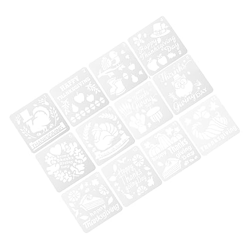 DOITOOL 12 Stück Teiliges Thanksgiving Schablonen Langlebige Hohle Malvorlagen Vielseitige DIY Zeichenvorlagen für Glatte Kanten Wiederverwendbar Kreative Dekoration für Herbstfeste DOITOOL 12 Stück Teiliges Thanksgiving Schablonen Langlebige Hohle Malvorlagen Vielseitige DIY Zeichenvorlagen für Glatte Kanten Wiederverwendbar Kreative Dekoration für Herbstfeste von DOITOOL