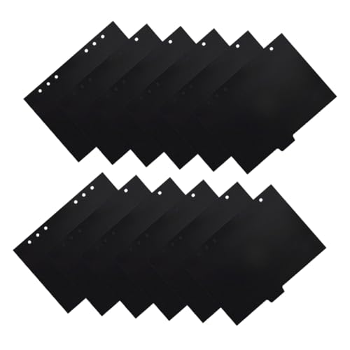 DOITOOL 12 Stück Teiliges Trennblätter für Ringbücher Schwarze Pp-binder-divider Design Robuste Index-seitentrenner mit Tabs für Büro Studium und Projektorganisation DOITOOL 12 Stück Teiliges Trennblätter für Ringbücher Schwarze Pp-binder-divider Design Robuste Index-seitentrenner mit Tabs für Büro Studium und Projektorganisation von DOITOOL