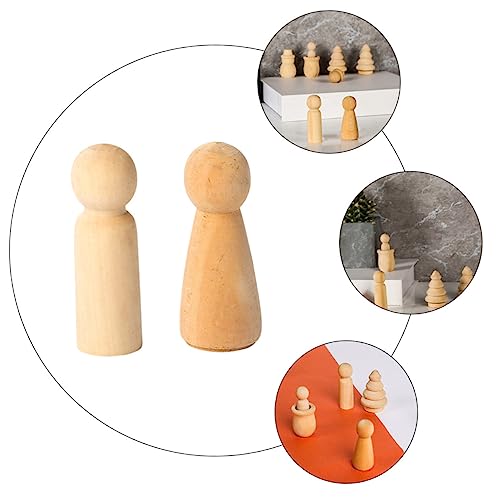 DOITOOL 12 Stück Teiliges Unbemalte Holzfiguren Peg Dolls aus Langlebigem Holz zum Basteln Bemalen und DIY Kunstprojekten für Kreative Dekorationen DOITOOL 12 Stück Teiliges Unbemalte Holzfiguren Peg Dolls aus Langlebigem Holz zum Basteln Bemalen und DIY Kunstprojekten für Kreative Dekorationen von DOITOOL