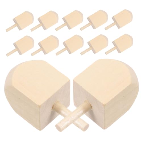 DOITOOL 12 Stück Teiliges Unbemalter Holz Dreidel Hanukkah Spinning Tops zum Bemalen Handgefertigte Glatte Drehräder für Kreative Chanukka Dekoration und Festliche Familienaktivitäten DOITOOL 12 Stück Teiliges Unbemalter Holz Dreidel Hanukkah Spinning Tops zum Bemalen Handgefertigte Glatte Drehräder für Kreative Chanukka Dekoration und Festliche Familienaktivitäten von DOITOOL