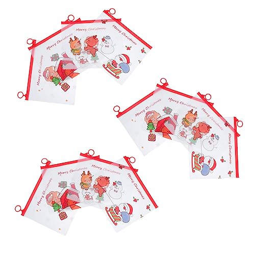 DOITOOL 12 Stück Transparente Weihnachts Datei Aufbewahrungstaschen mit Reißverschluss Cartoon Großvolumig Reißfest Vielseitig für Schüler Büro und Reisen DOITOOL 12 Stück Transparente Weihnachts Datei Aufbewahrungstaschen mit Reißverschluss Cartoon Großvolumig Reißfest Vielseitig für Schüler Büro und Reisen von DOITOOL