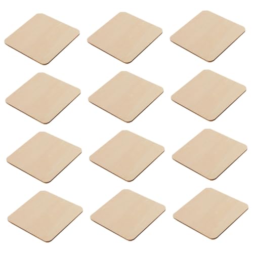 DOITOOL 12 Stück Unlackierte Quadratische Holzstücke für Diy Bastelarbeiten Blanko Holzplättchen für Malen und Gestalten für Kreative Projekte und Dekoration DOITOOL 12 Stück Unlackierte Quadratische Holzstücke für Diy Bastelarbeiten Blanko Holzplättchen für Malen und Gestalten für Kreative Projekte und Dekoration von DOITOOL