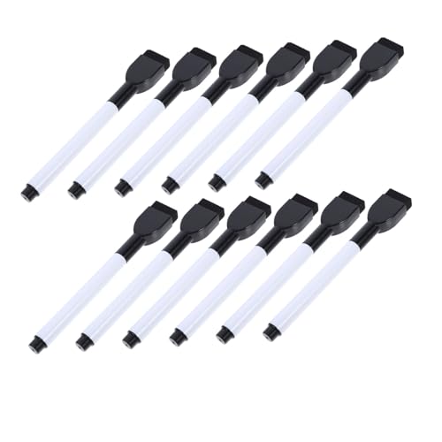 DOITOOL 12 Stück Whiteboard-Stift Whiteboard-Marker Tafelschreibstifte weiße, trocken abwischbare Markierungen Trocken abwischbare Marker für Kleinkinder Plastik Schwarz DOITOOL 12 Stück Whiteboard-Stift Whiteboard-Marker Tafelschreibstifte weiße, trocken abwischbare Markierungen Trocken abwischbare Marker für Kleinkinder Plastik Schwarz von DOITOOL
